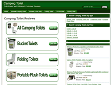 Tablet Screenshot of campingtoiletreviews.com